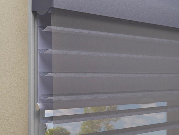 Two shades in one: Silhouette® A Deux™ window shadings , Blackout