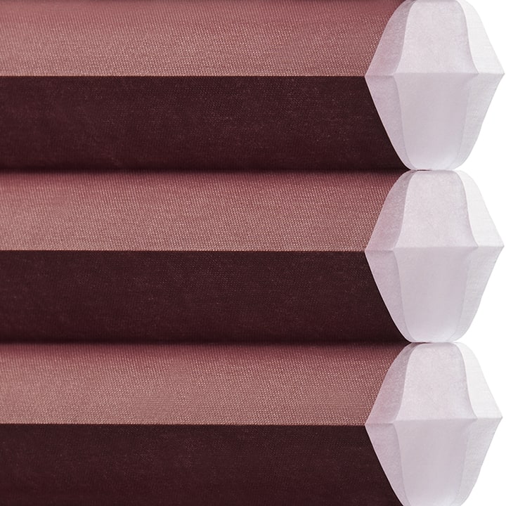 Hunter Douglas - Duette Shades - India Silk -red - close1