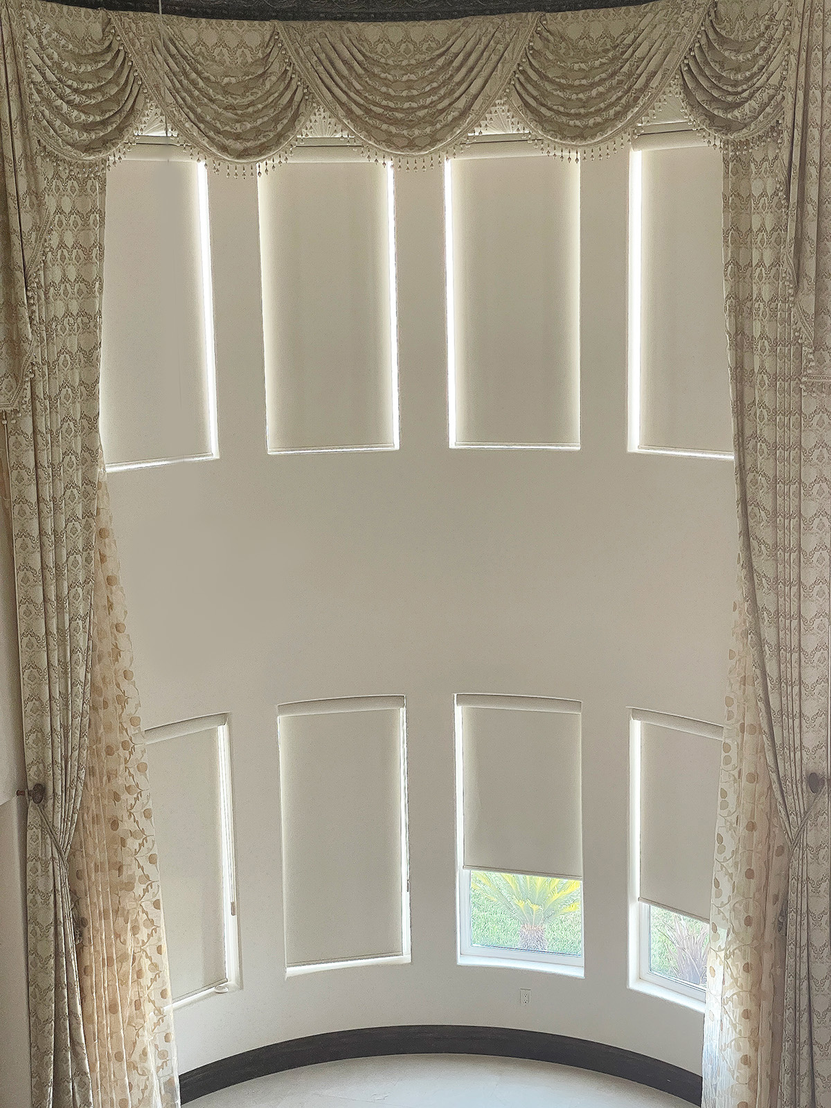 round drapery