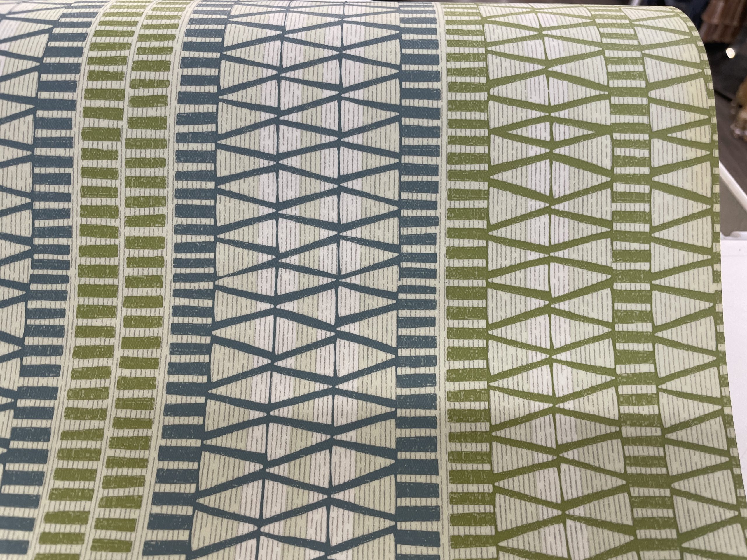 Vynil fabric Blue green