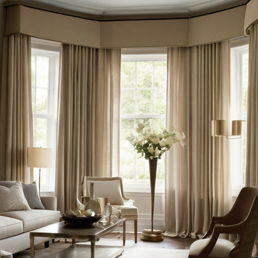 drapery cornice box